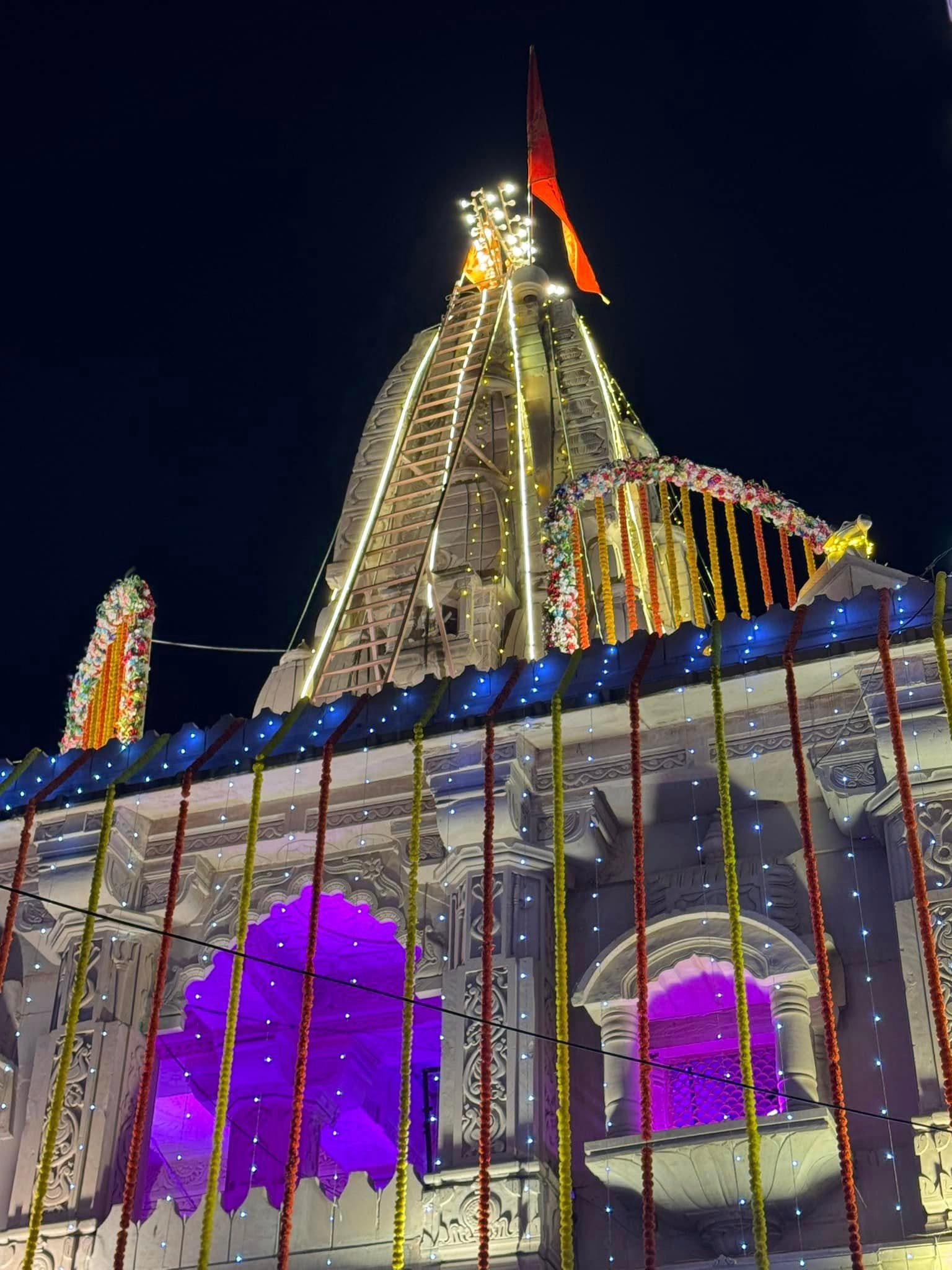 मंदिर स्थापत्य का अस्थायी चित्र